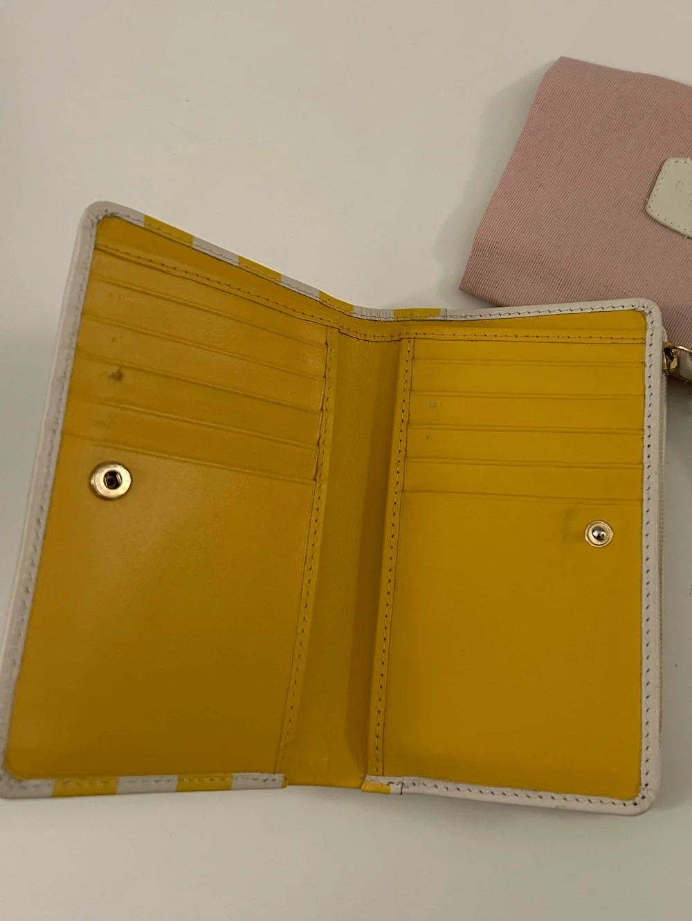RADLEY LONDON Hello Sunshine Bright Yellow & White Wallet with Cactus Applique
